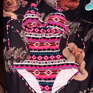 OP Women's One-Piece Swimsuit - Aztec